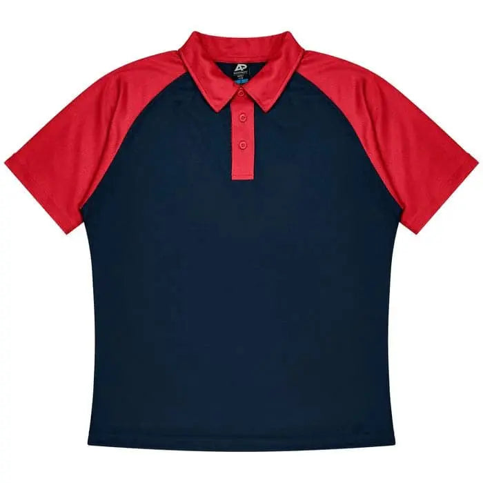 Aussie Pacific Manly Mens Polo 1318  Aussie Pacific NAVY/RED S